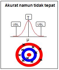 Pola 2 : Akurat namun tidak tepat