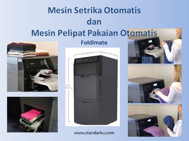 Mesin Setrika dan Pelipat Pakaian Otomatis