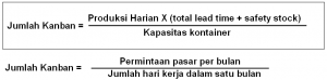 rumus menghitung jumlah Kanban