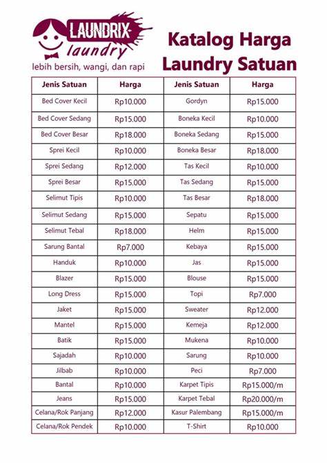 Daftar Harga Laundry di Hotel untuk Tamu yang Menginap